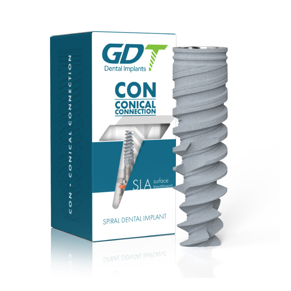 CON NP - Implante de conexión cónica espiral, plataforma estrecha (NP)