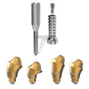 Angulated Multi Unit 17°/30° Titanium Sleeve Set Narrow Platform (NP)