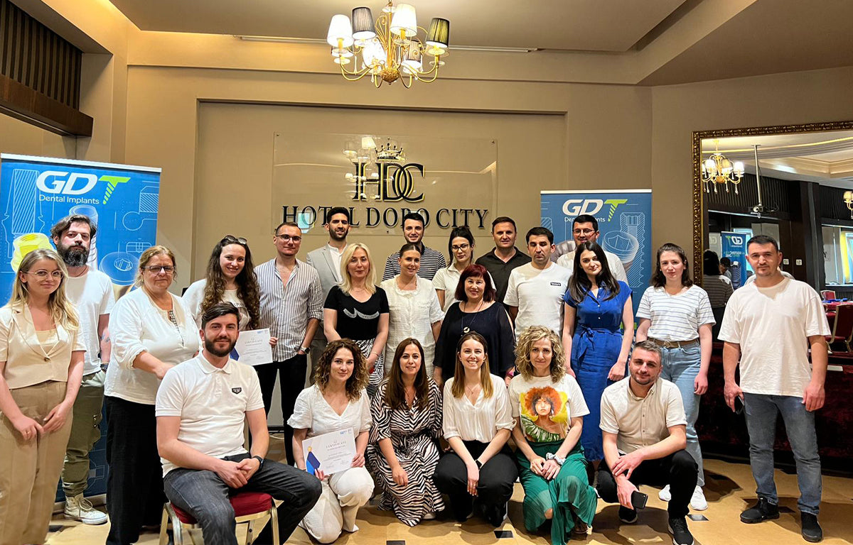 All participants at the GDT Dental Implants Prosthetics & Restructuring Workshop at Tirana, Albania