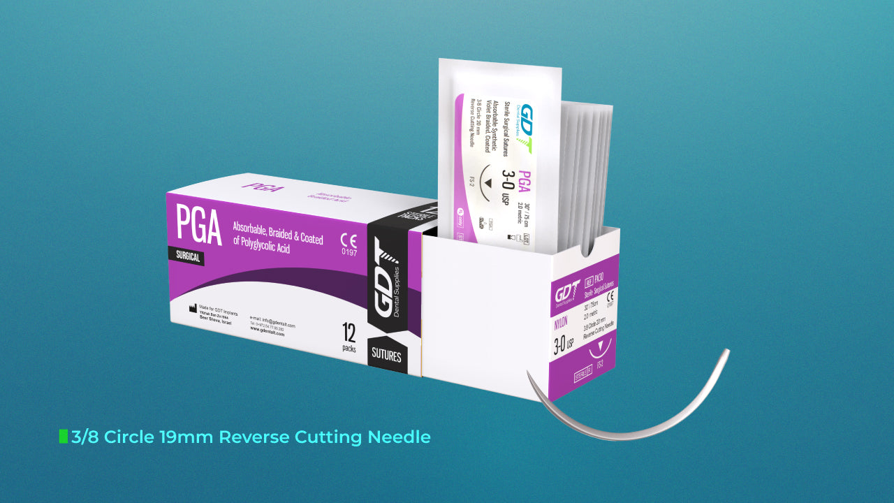 Surgical Absorbable Polyglycolic Acid (PGA) Suture - GDT Dental Implants