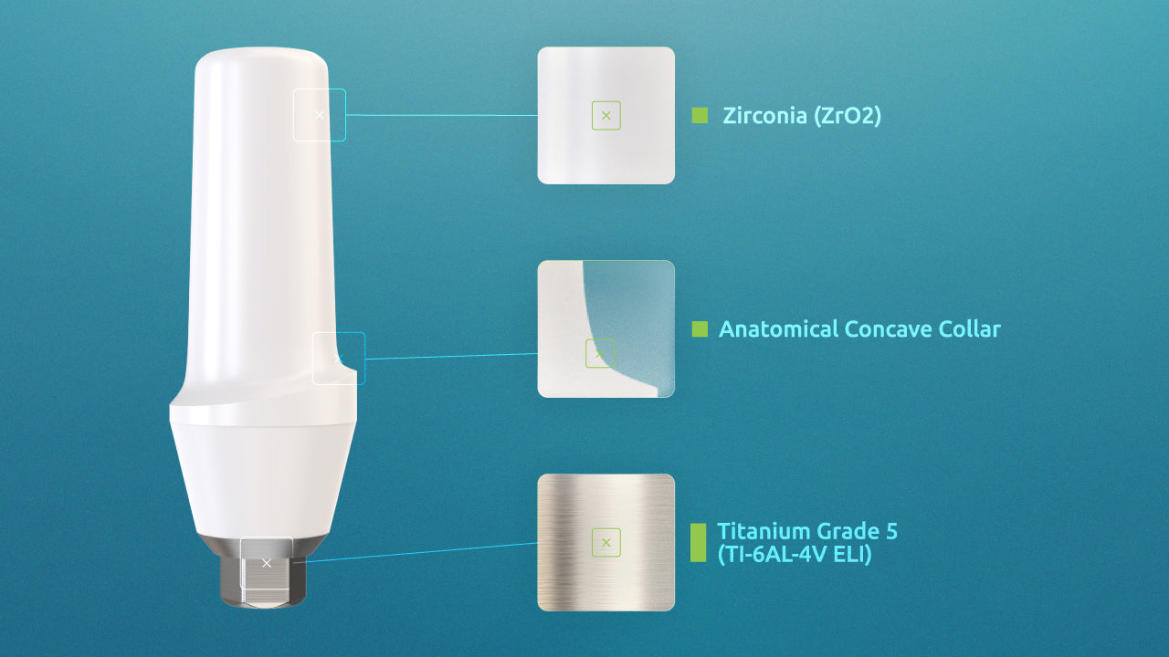 Zirconia Abutment - GDT Dental Implants
