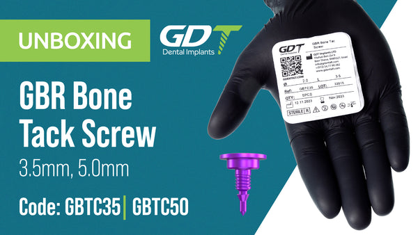 Unboxing videos of GDT Dental Implants' GBR Bone Tack Screw