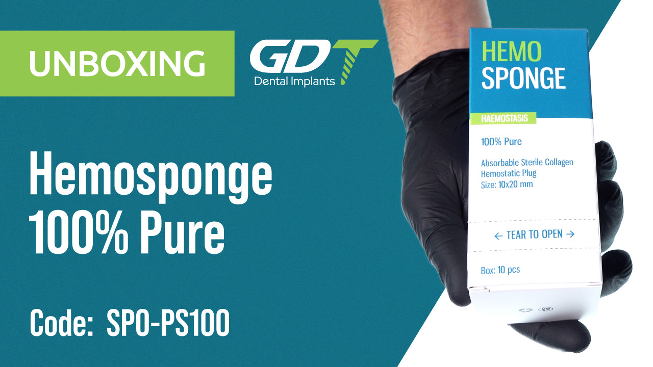 Unboxing Video of GDT Hemosponge 100% Pure Collagen