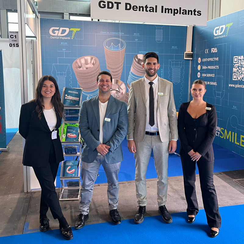 GDT Dental Implants team at Expodental Meeting 2024 in Rimini, Italy