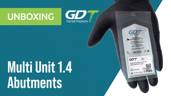 Unboxing video of GDT Multi Unit 1.4mm Abutments system