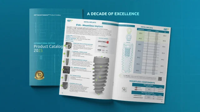 GDT Debtal Implants 2025 catalog preview + a decade of excellence