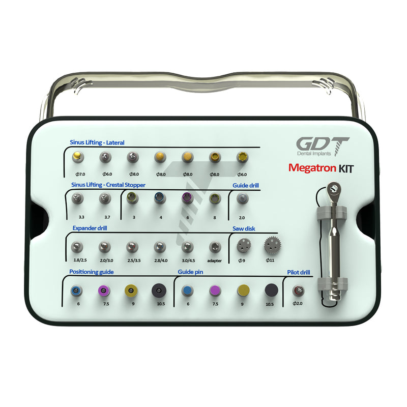 GDT Implants Lateral & Crestal Sinus Lifting Megatron Kit