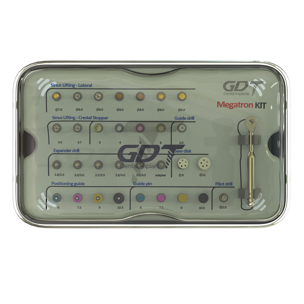 GDT Implants Lateral & Crestal Sinus Lifting Megatron Kit