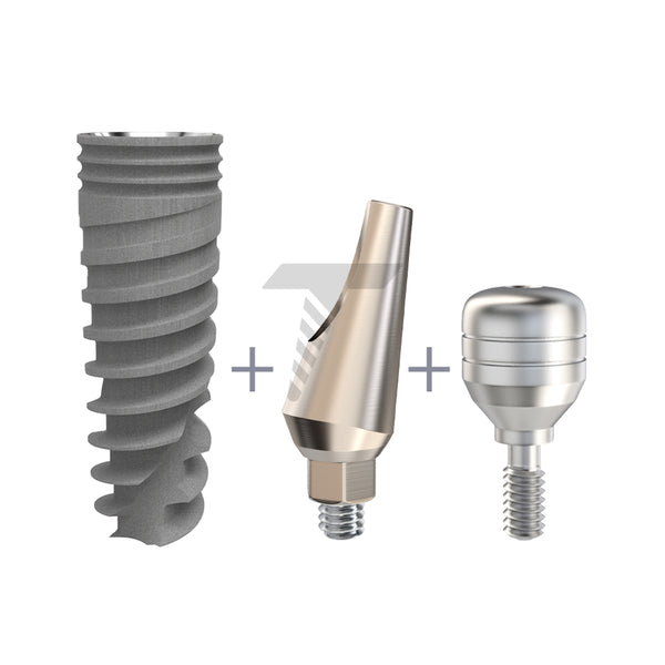 ABA Spiral Implant Healing Cap and Angulated Abutment set