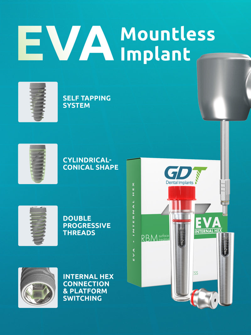 GDT EVA Mountless Dental Implant Product Features