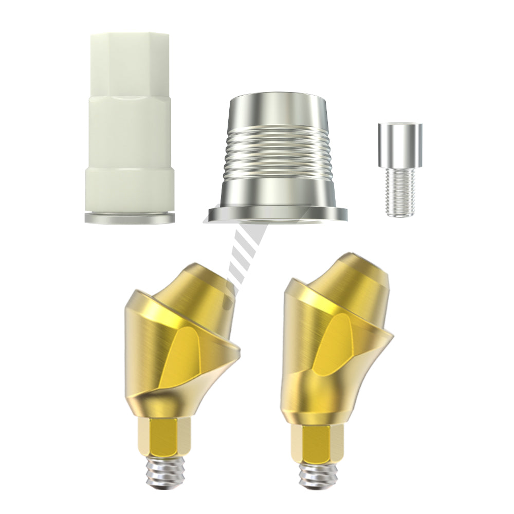 Set de Multi-unidades Anguladas 1.4 CAD/CAM Plataforma Estrecha (17° / 30° / 45°)