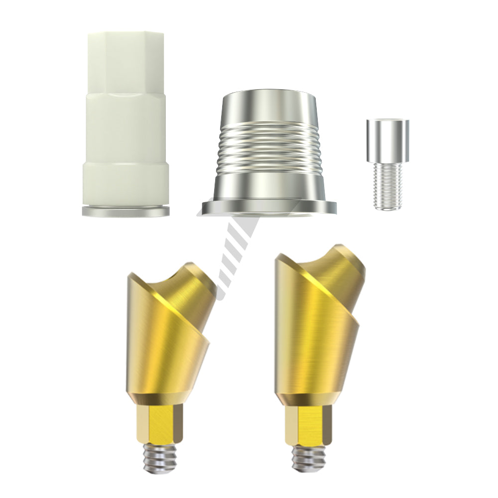 Set de Multi-unidades Anguladas 1.4 CAD/CAM Plataforma Estrecha (17° / 30° / 45°)