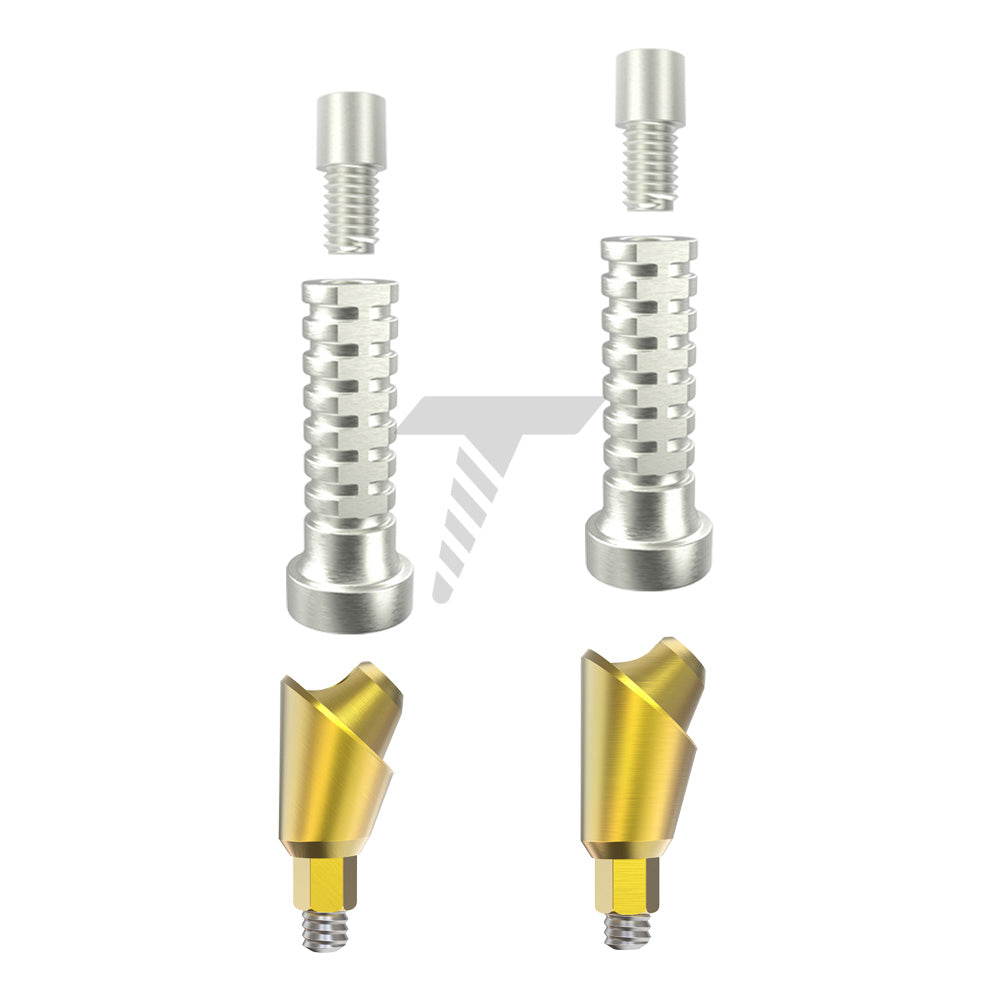 Angulated Multi Unit 1.4mm Titanium Sleeve Set Slim Platform 45°