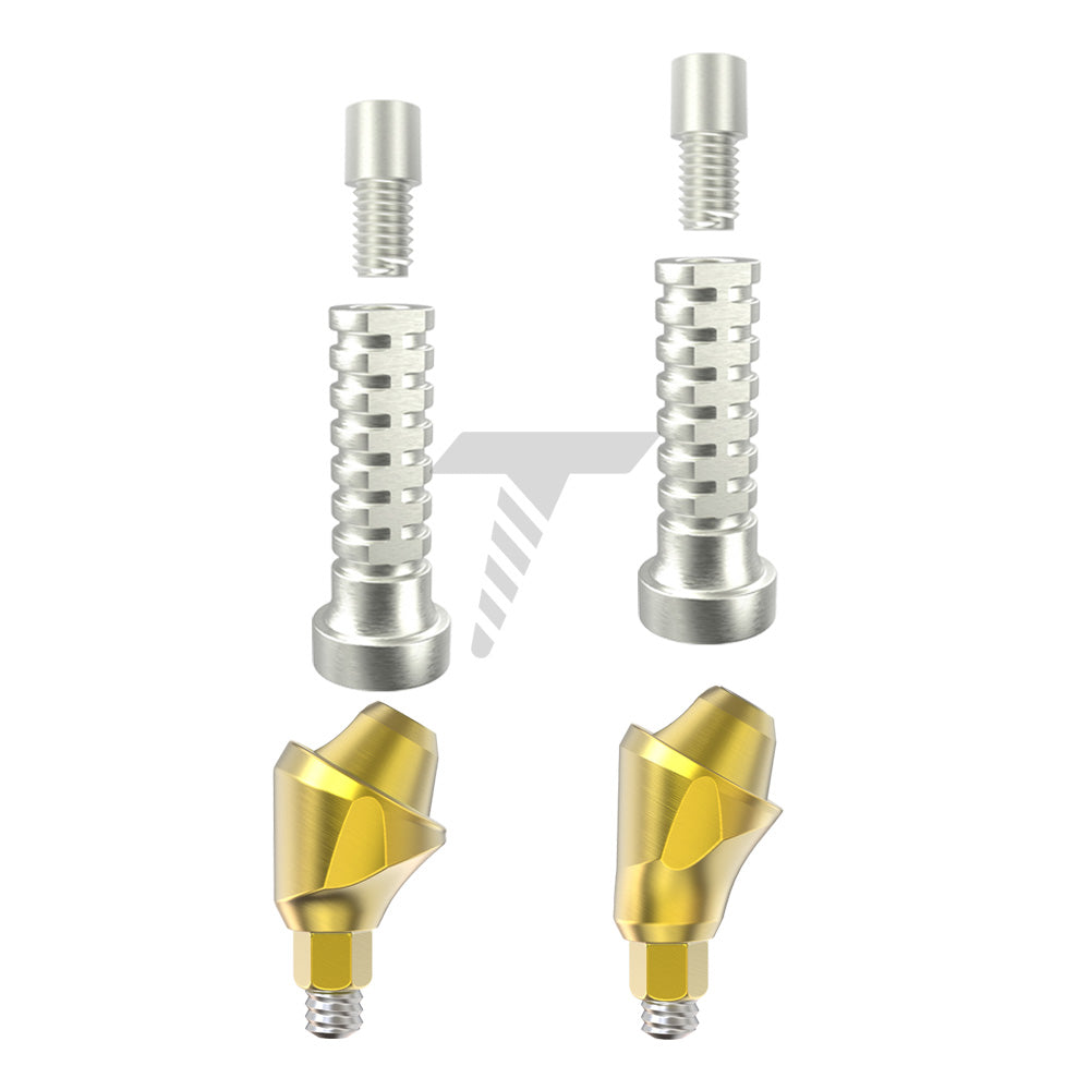 Angulated Multi Unit 1.4mm Titanium Sleeve Set Slim Platform 30°