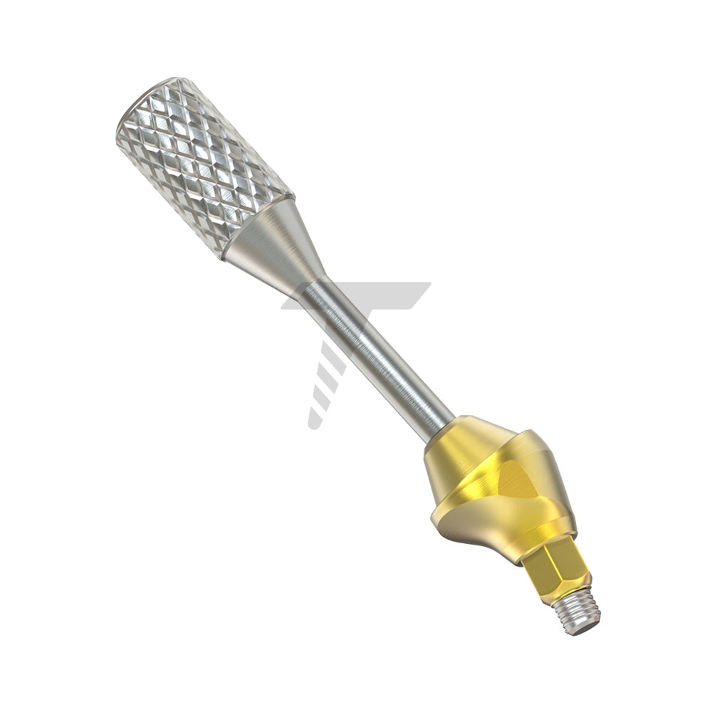 Angulated Multi Unit 1.4mm 17° abutment Slim Platform 2mm Bottom With Key