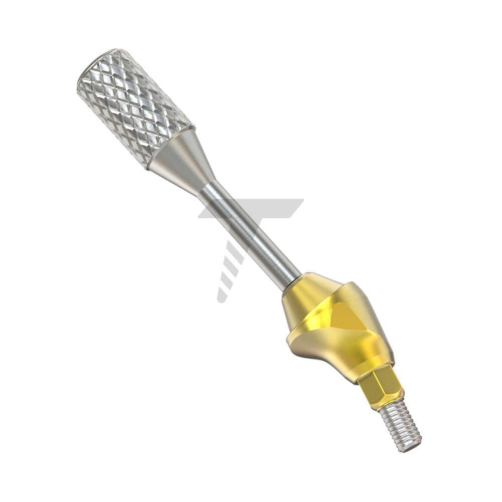 Angulated Multi Unit 1.4mm 17° abutment Slim Platform 3mm Front With Key