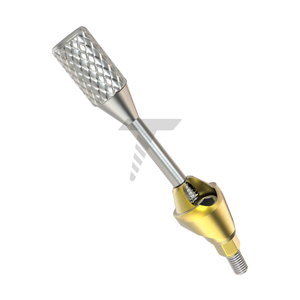 Angulated Multi Unit 1.4mm 17° abutment Slim Platform 3mm Front With Key