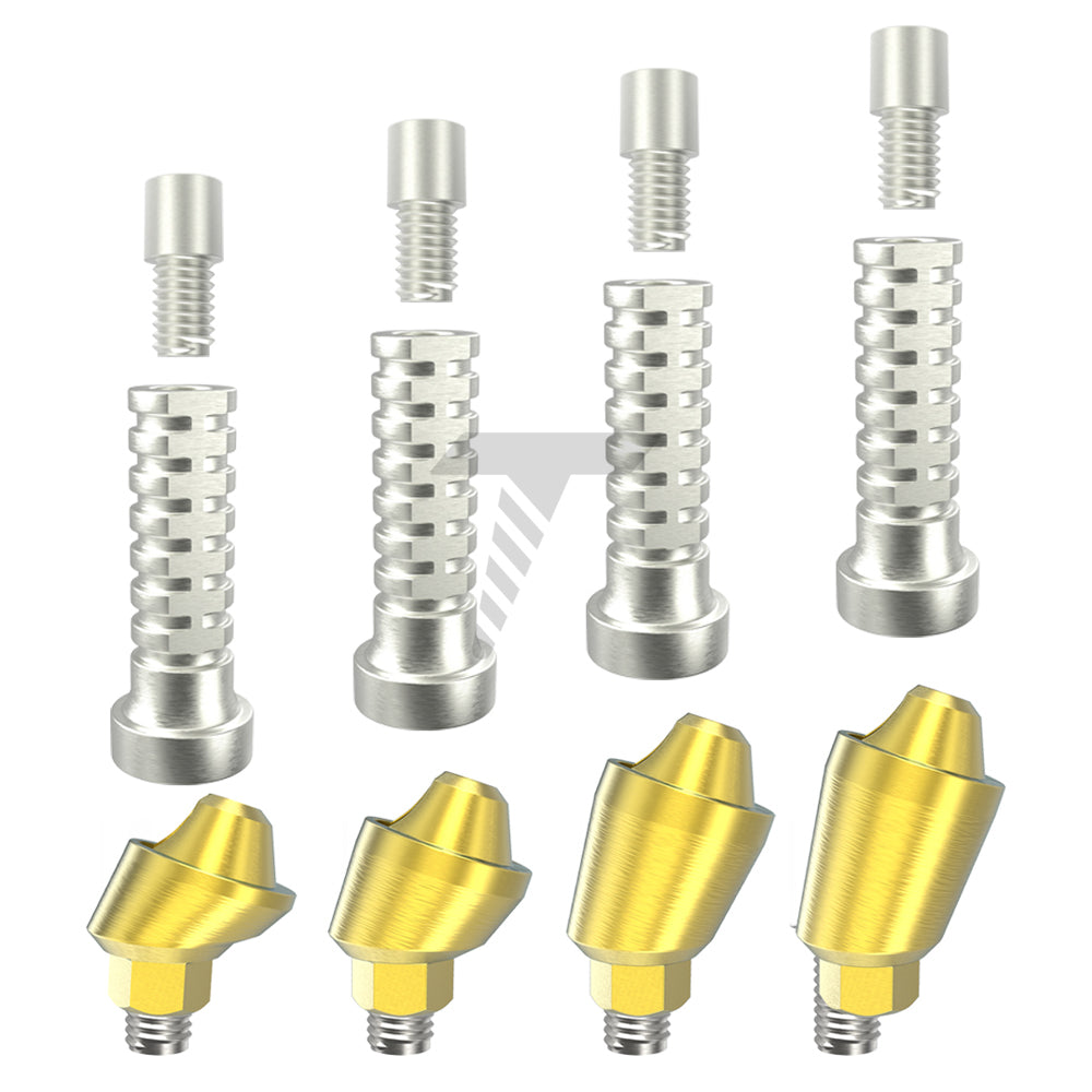 Angulated Multi Unit 1.4 Titanium Sleeve Set 17°