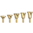 Concave Wide Healing Caps all sizes in a row