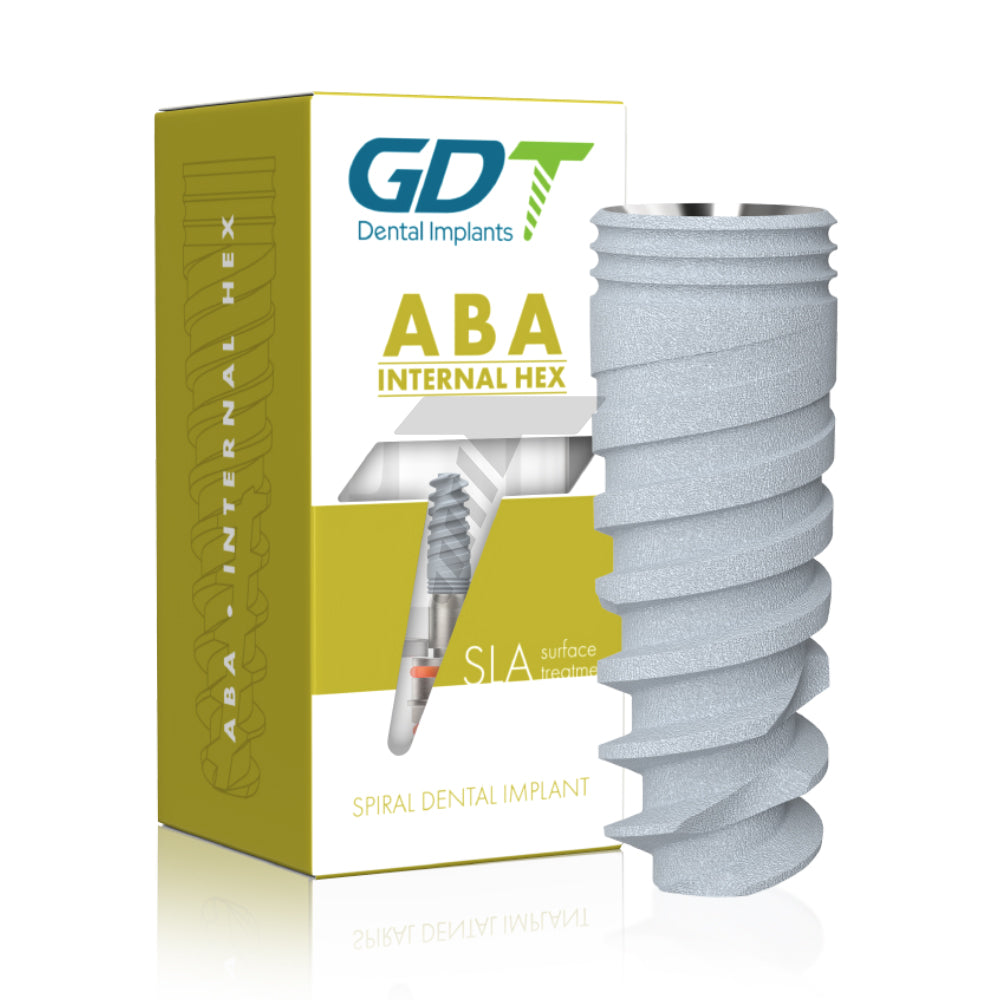 ABA - Implante espiral, hexágono interno