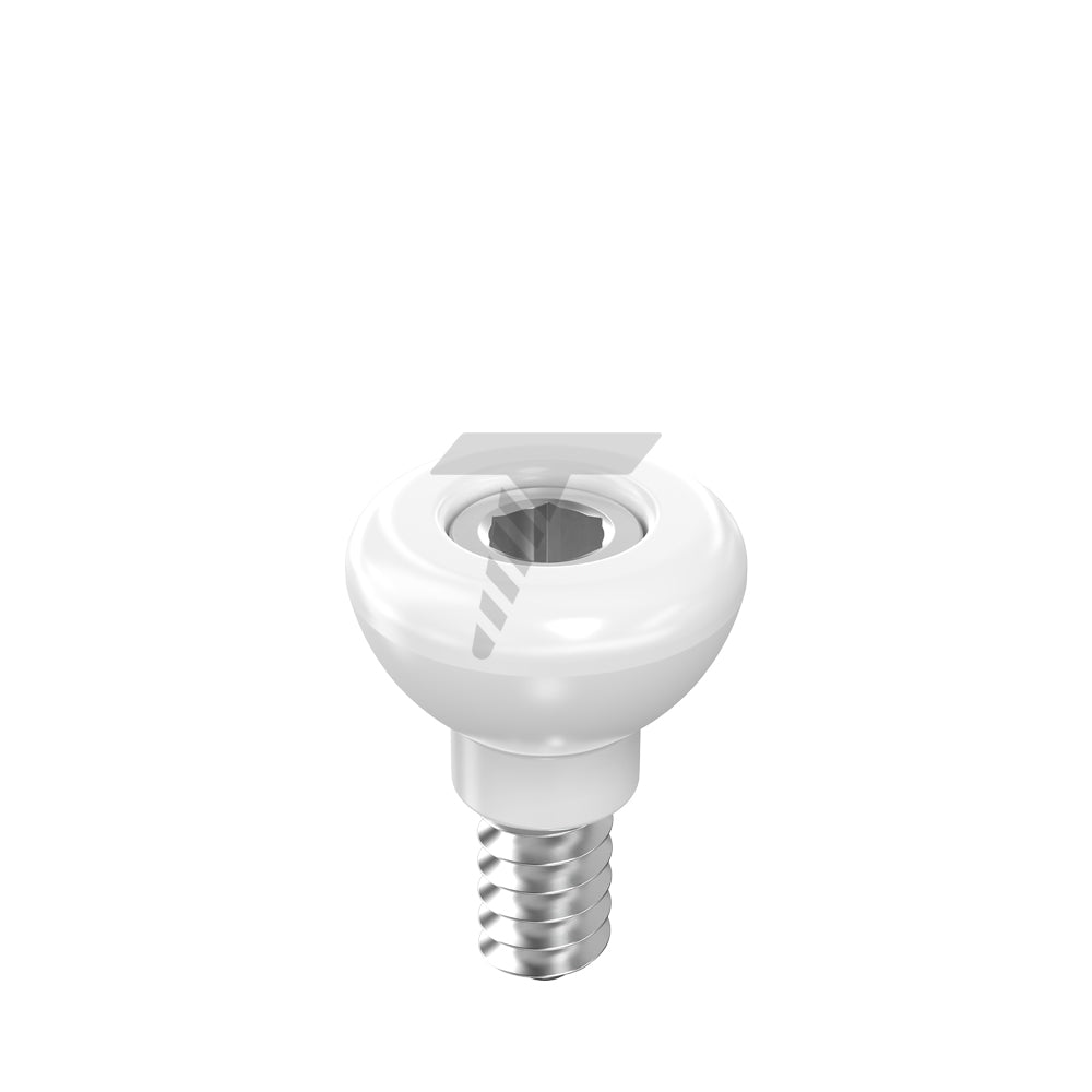 Zirconia Healing Cap Ø4.7 With Titanium Screw