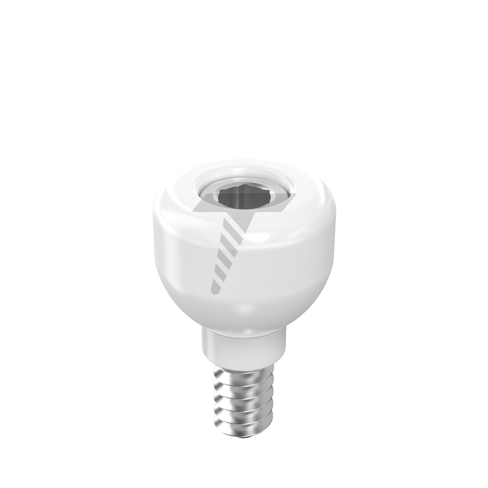 Zirconia Healing Cap Ø4.7 With Titanium Screw