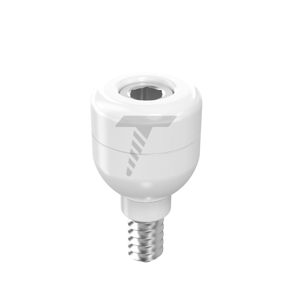 Zirconia Healing Cap Ø4.7 With Titanium Screw