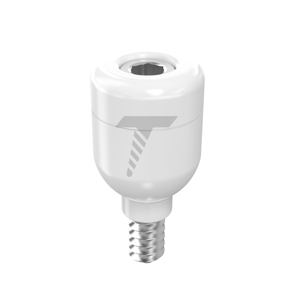 Zirconia Healing Cap Ø4.7 With Titanium Screw