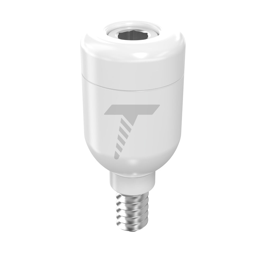 Zirconia Healing Cap Ø4.7 With Titanium Screw