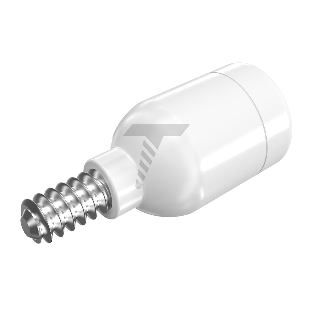 Zirconia Healing Cap Ø4.7 With Titanium Screw