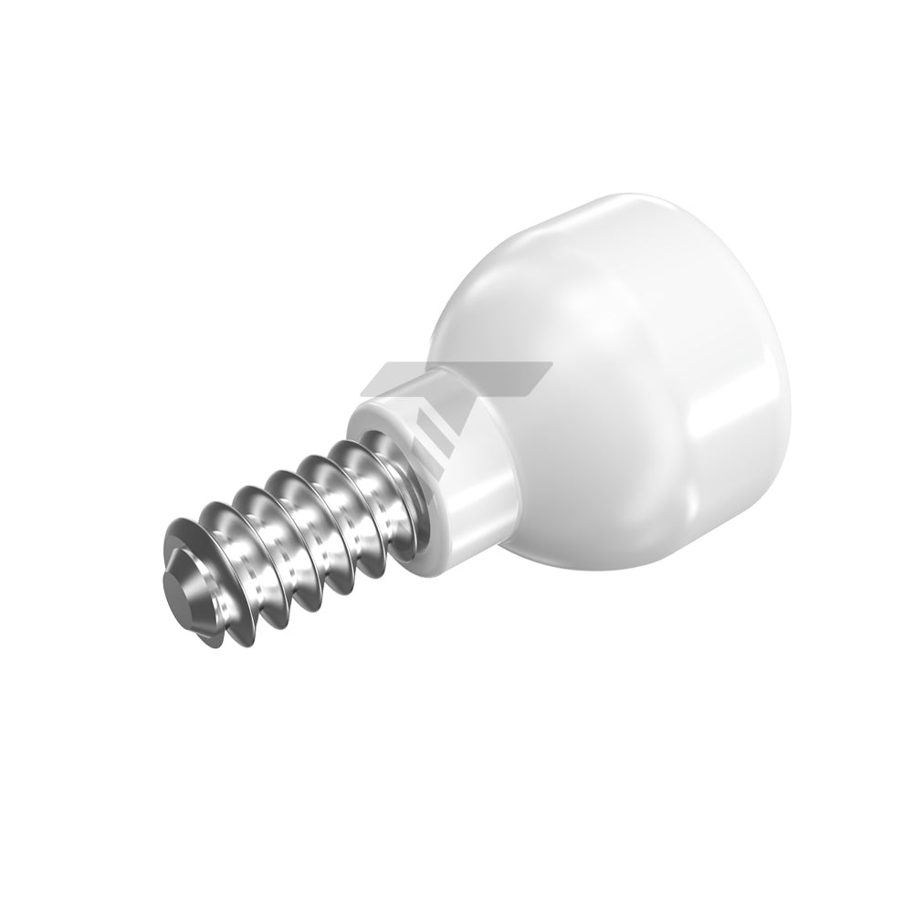 Zirconia Healing Cap Ø4.7 With Titanium Screw