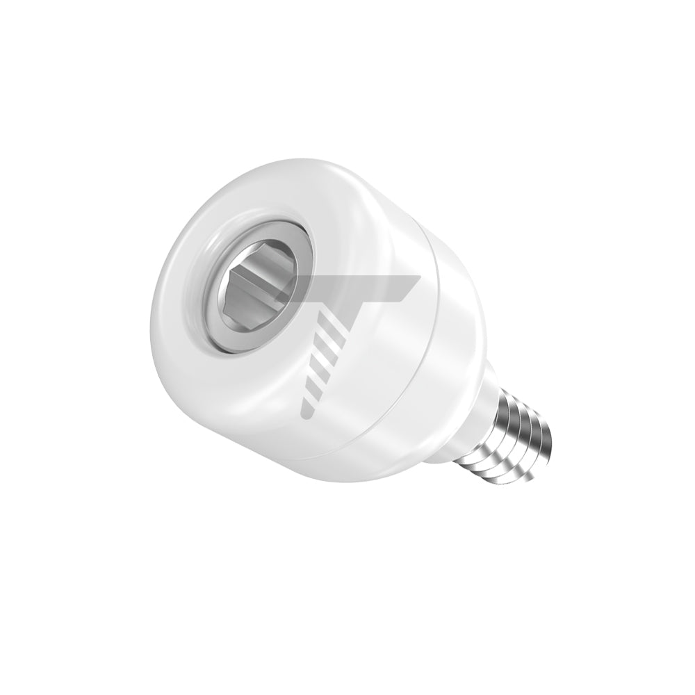 Zirconia Healing Cap Ø4.7 With Titanium Screw
