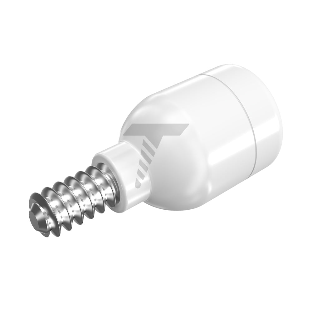 Zirconia Healing Cap Ø4.7 With Titanium Screw
