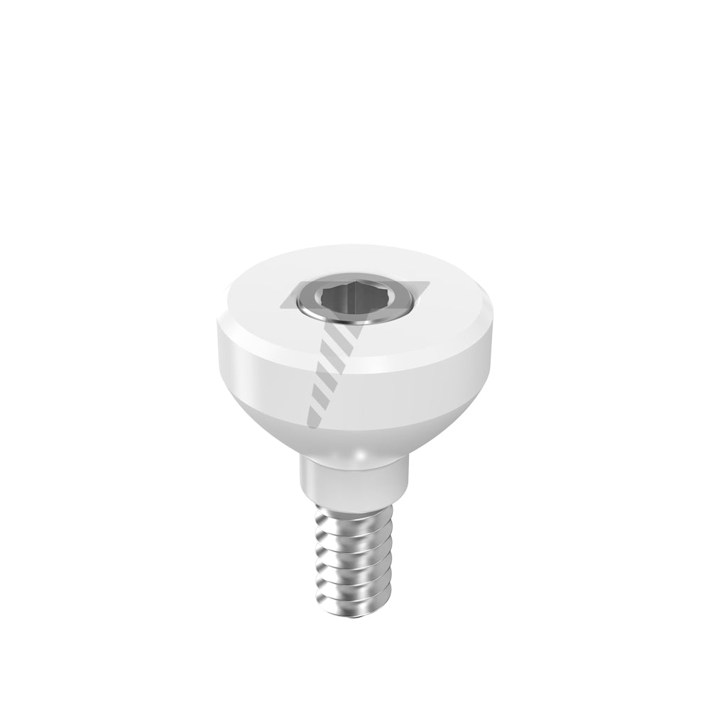 Zirconia Healing Cap Ø5.5 With Titanium Screw