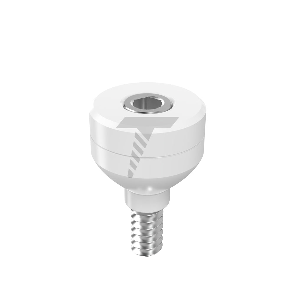 Zirconia Healing Cap Ø5.5 With Titanium Screw