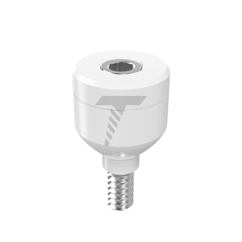 Zirconia Healing Cap Ø5.5 With Titanium Screw