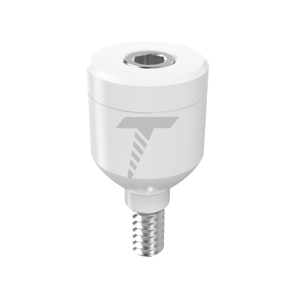 Zirconia Healing Cap Ø5.5 With Titanium Screw
