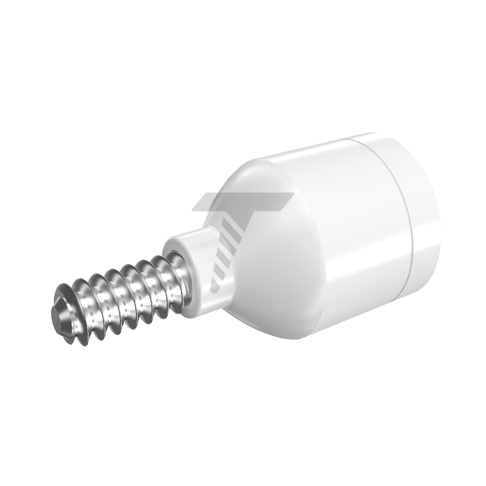 Zirconia Healing Cap Ø5.5 With Titanium Screw