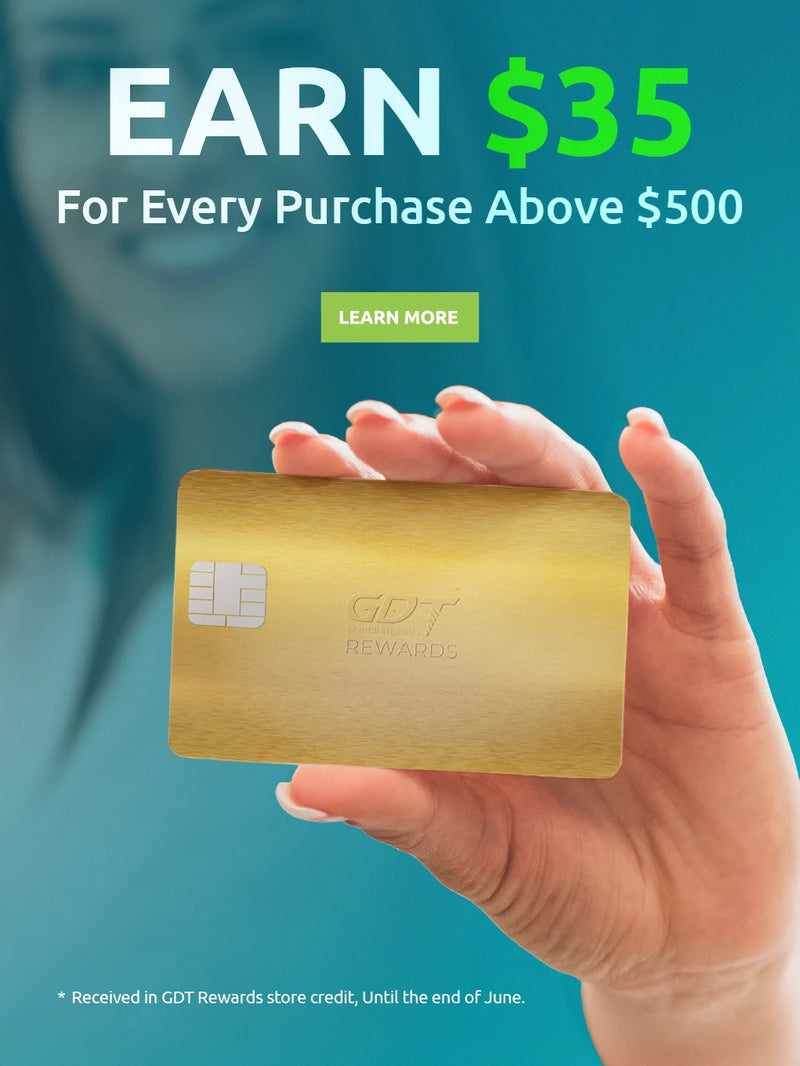 GDT June Promotion: Earn $35 store credits for every order above $500  