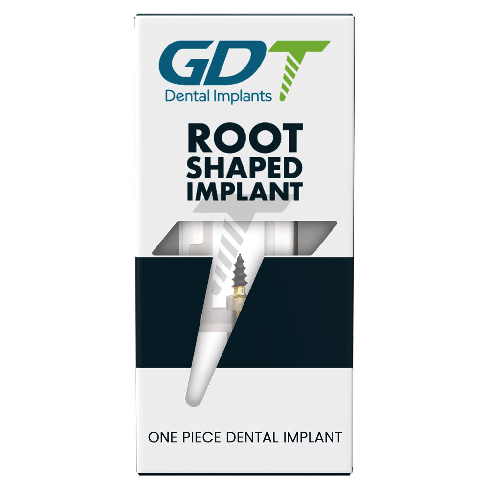 ROF Root Shaped Flexible Neck One Piece Implant box Packaging