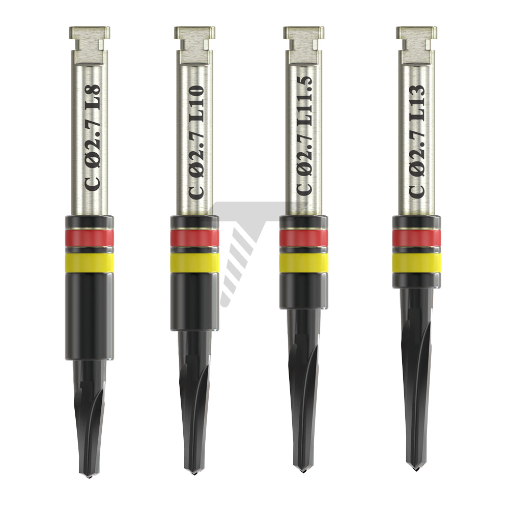 DLC Conical Integral Stopper Drills Ø1.9mmXØ2.7mm