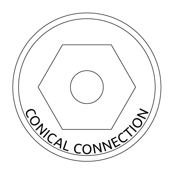 Implantes hexagonales cónicos