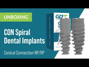 CON NP - Spiral Conical Connection Implant, Narrow Platform (NP)