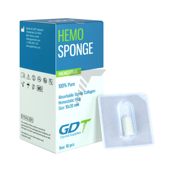 GDT Hemosponge 100% Pure Collagen Absorbable Sponge