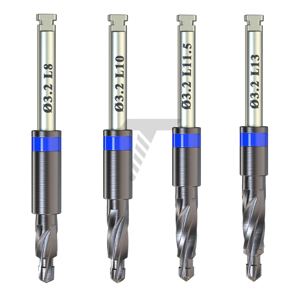 DLC Step&Stop Integral Drills Ø3.2mm
