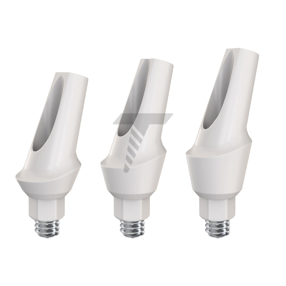 Peek Temporary Anatomic Angled Abutment 15°
