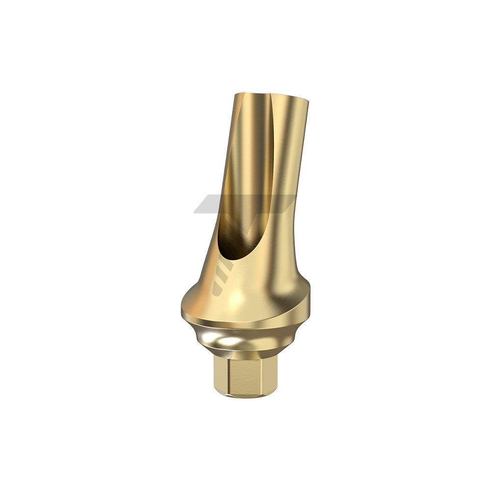 Lot Of 10 Titanium Angulated Dental Abutments - 15 Degree 12mm Long - Internal Hex 2.42mm Platform