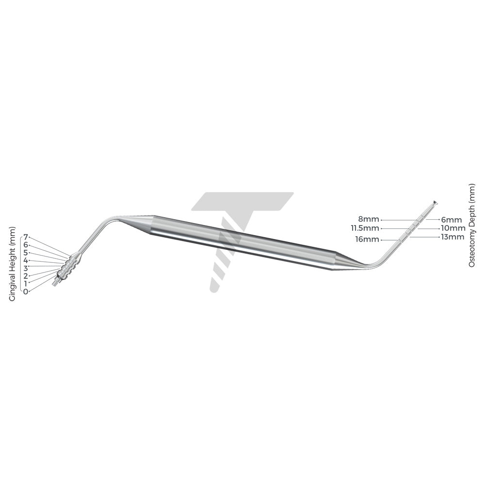 Depth Probe Measuring With Aluminum Handle