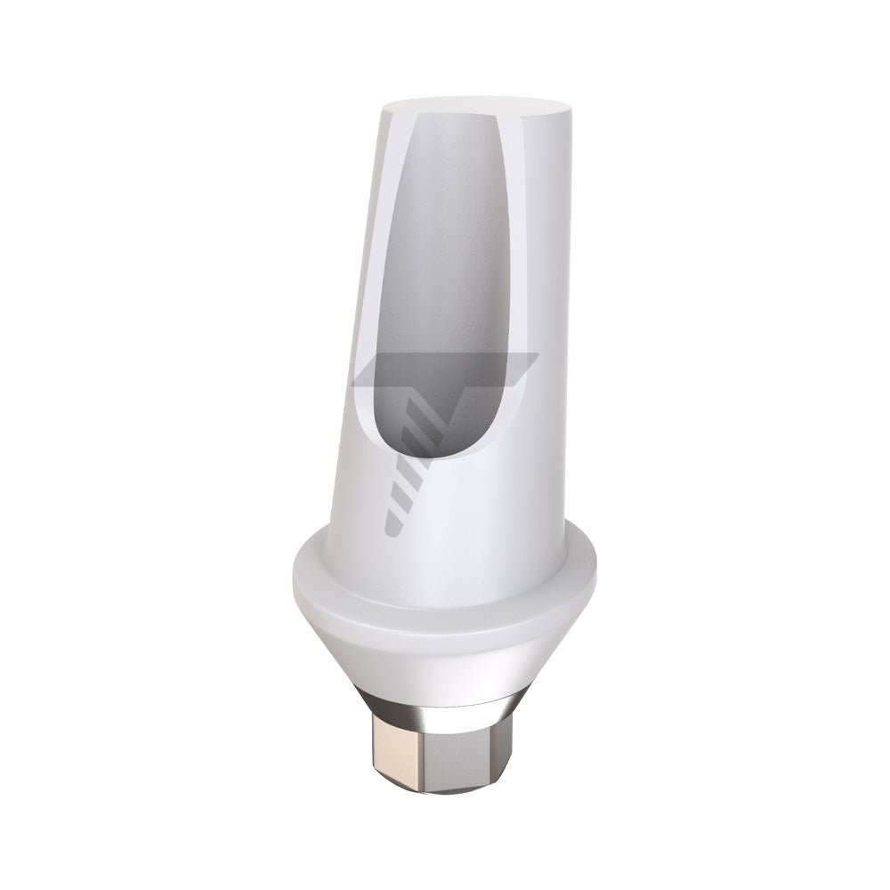 Angulated Zirconia Abutment 15° With Titanium Base Slim Platform