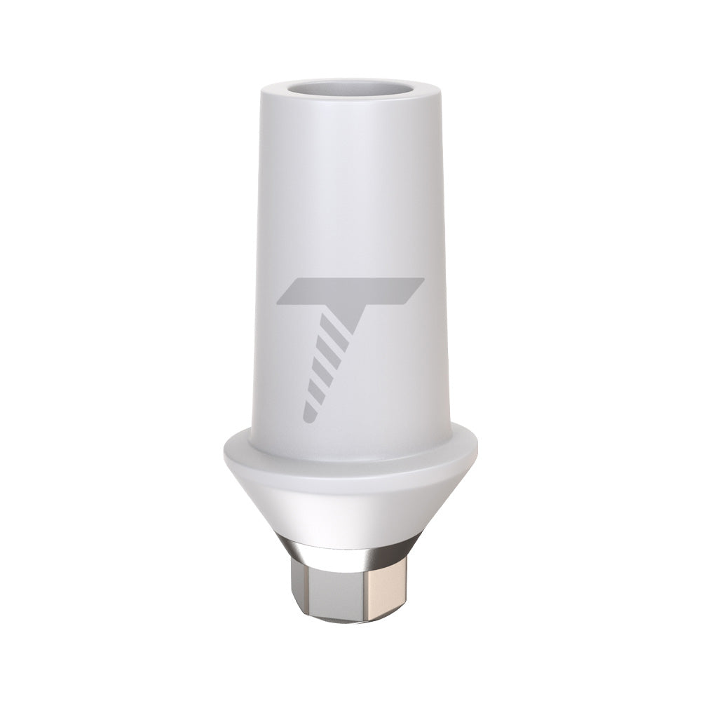 Straight Zirconia Abutment With Titanium Base Slim Platform